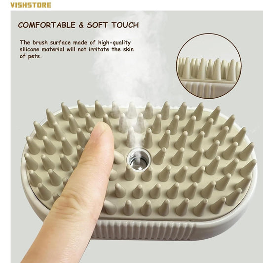 Steam & Snuggle Pets Brush – clean pets = cuddly pets.