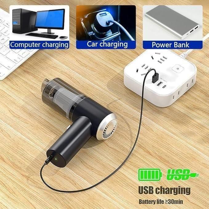 BD 2-in-1 Suction & Blower – Rechargeable Portable Vacuum Duster